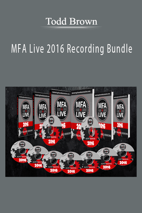 Todd Brown – MFA Live 2016 Recording Bundle